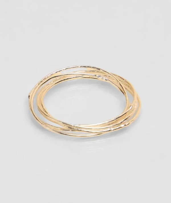 Bague 5 Anneaux Argent^Une A Une Discount