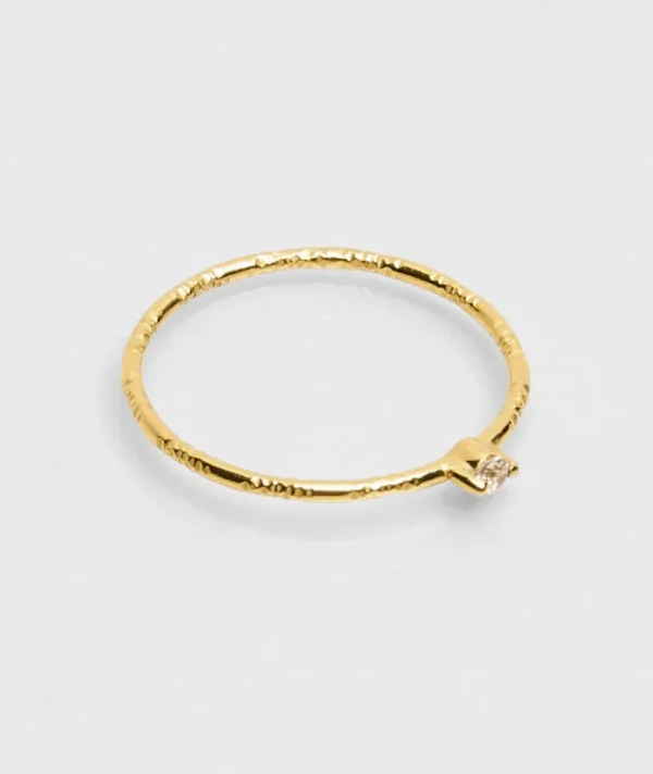 Bague 1 Zircon Blanc^Une A Une Sale