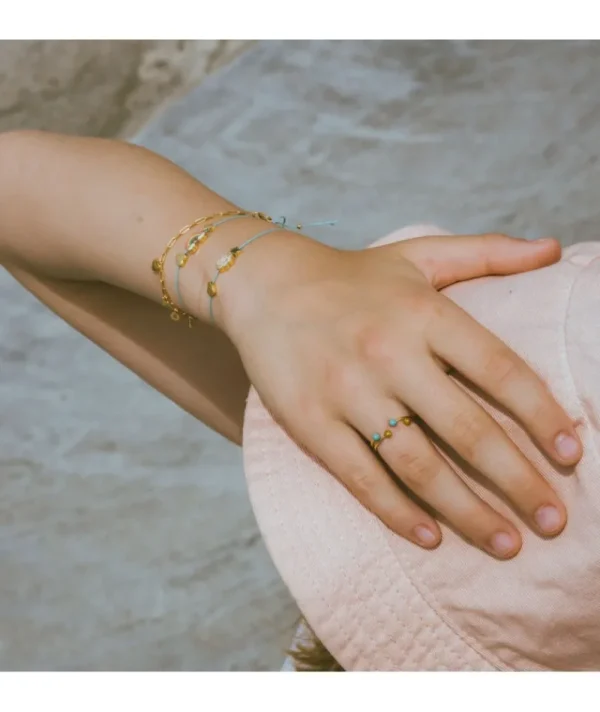 Bague ajustable gold^Une A Une Hot