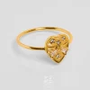 Bague Aphrodite Noir^Une A Une Sale