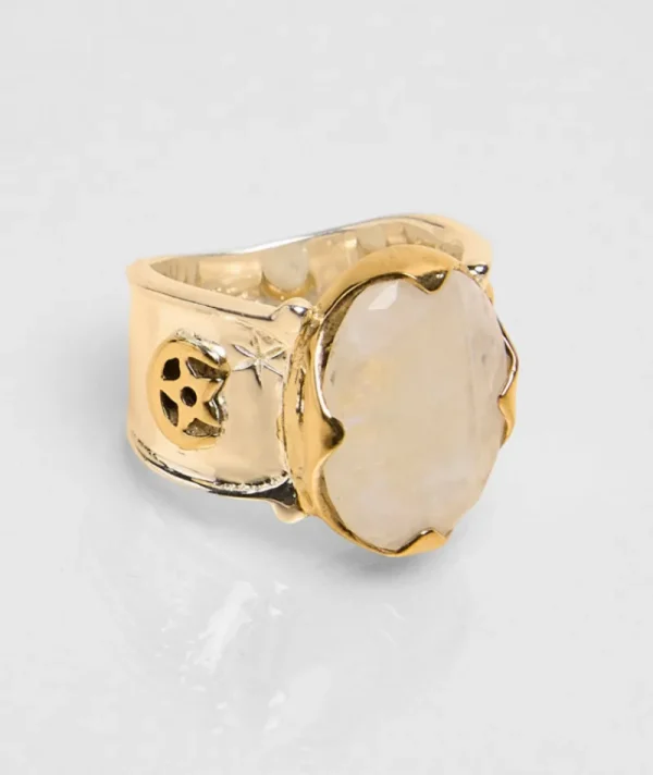 Bague Apis Pierre De Lune^Une A Une Clearance