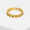 Bague Chaine Doré^Une A Une Sale