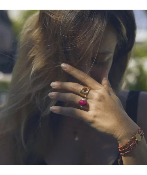 Bague Chery Rubis^Une A Une Hot