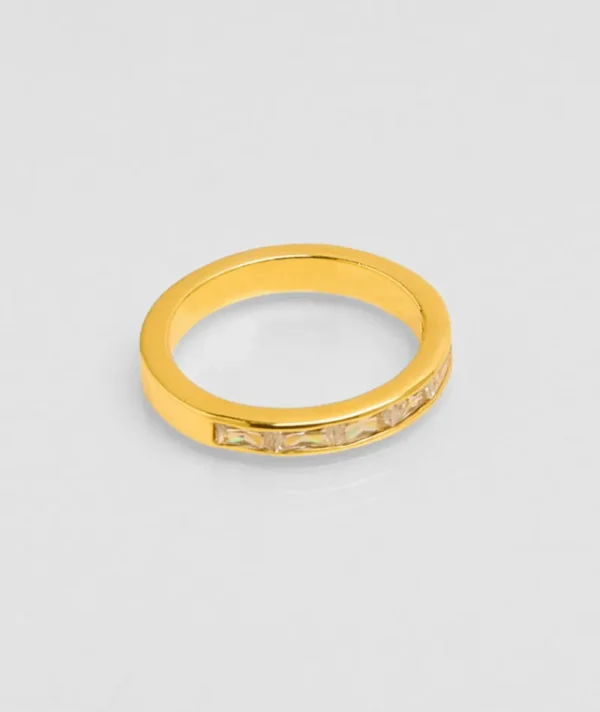 Bague Crystal Baguette Blanc^Une A Une New