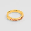 Bague Crystal Baguette Fuchsia^Une A Une Outlet