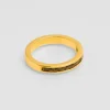 Bague Crystal Baguette Noir^Une A Une Hot
