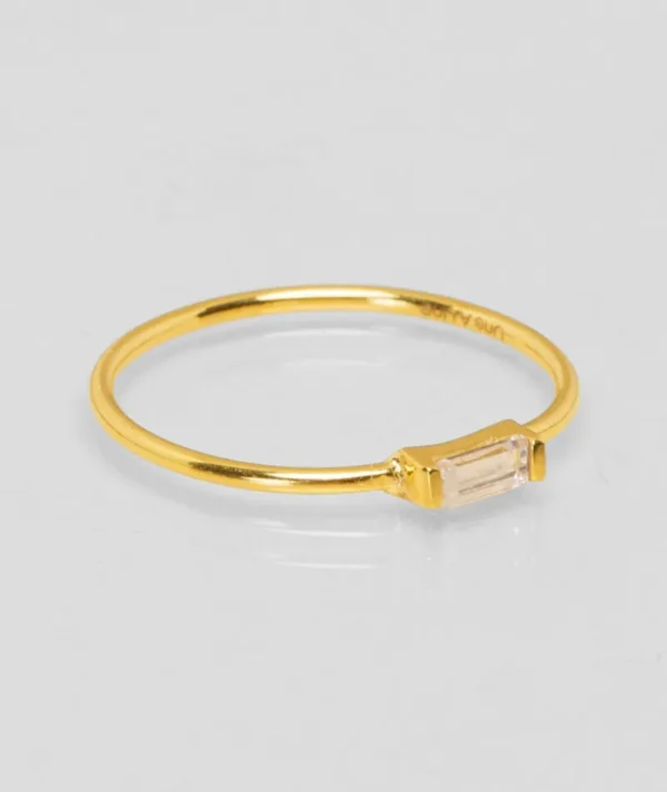 Bague crystal blanc^Une A Une Discount