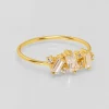Bague crystal multi blanc^Une A Une Outlet