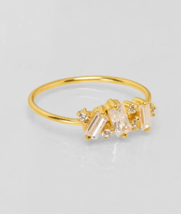 Bague crystal multi blanc^Une A Une Outlet