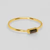 Bague crystal noir^Une A Une New
