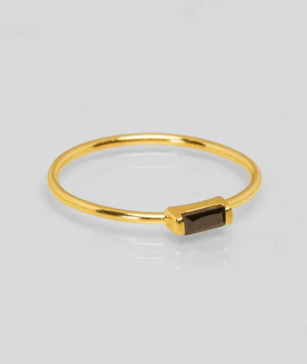 Bague crystal noir^Une A Une New