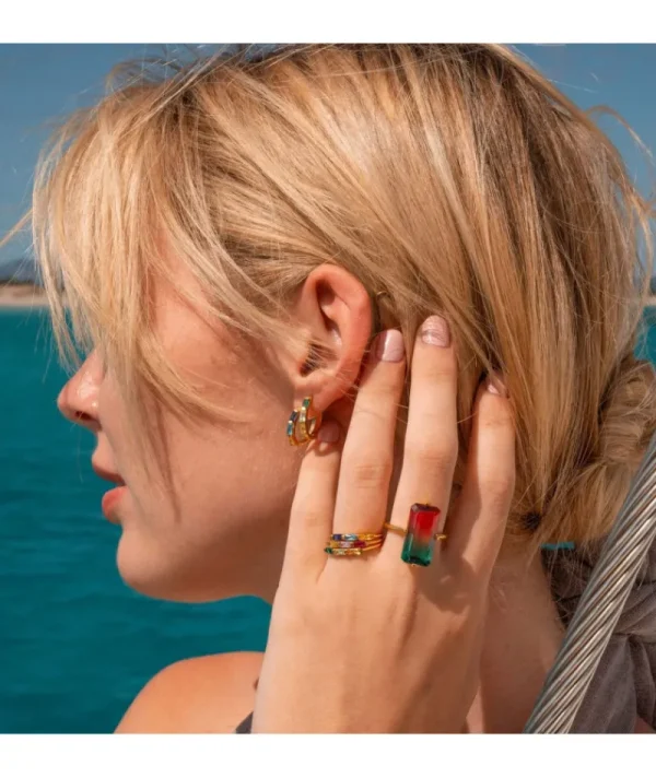 Bague Crystal Rose^Une A Une New