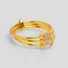 Bague crystal triple blanc^Une A Une Outlet