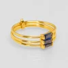 Bague crystal triple bleu saphir^Une A Une Best