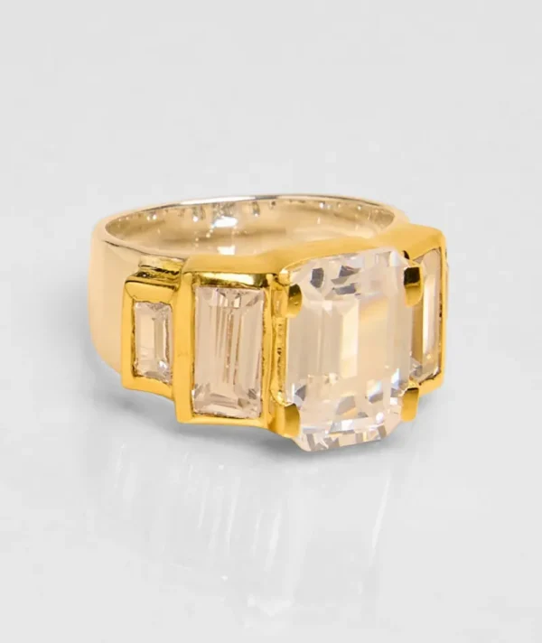 Bague Hathor Cristal Blanc^Une A Une Sale
