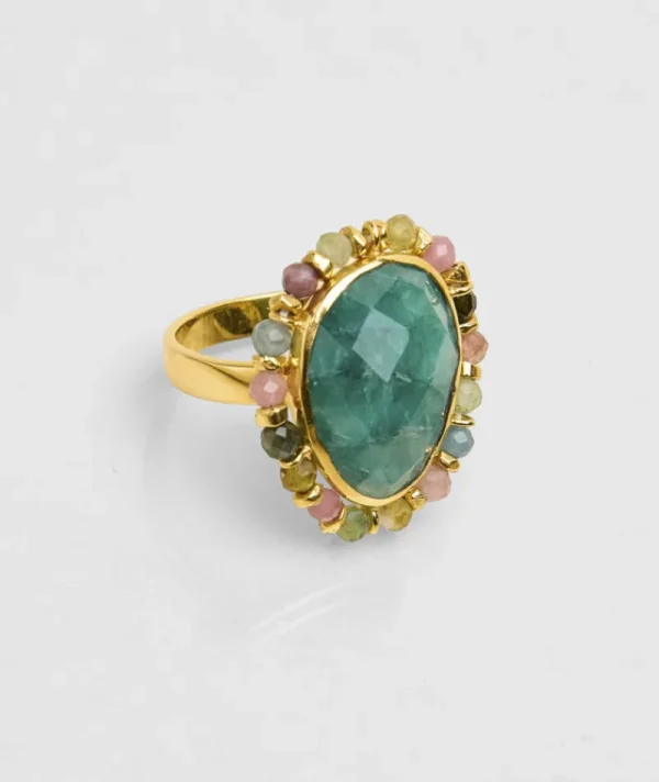 Bague Jaipur Blossom Émeraude^Une A Une Online