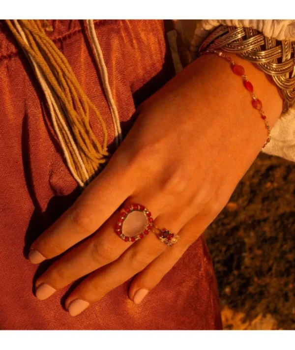 Bague Jaipur Blossom Rubis^Une A Une Fashion