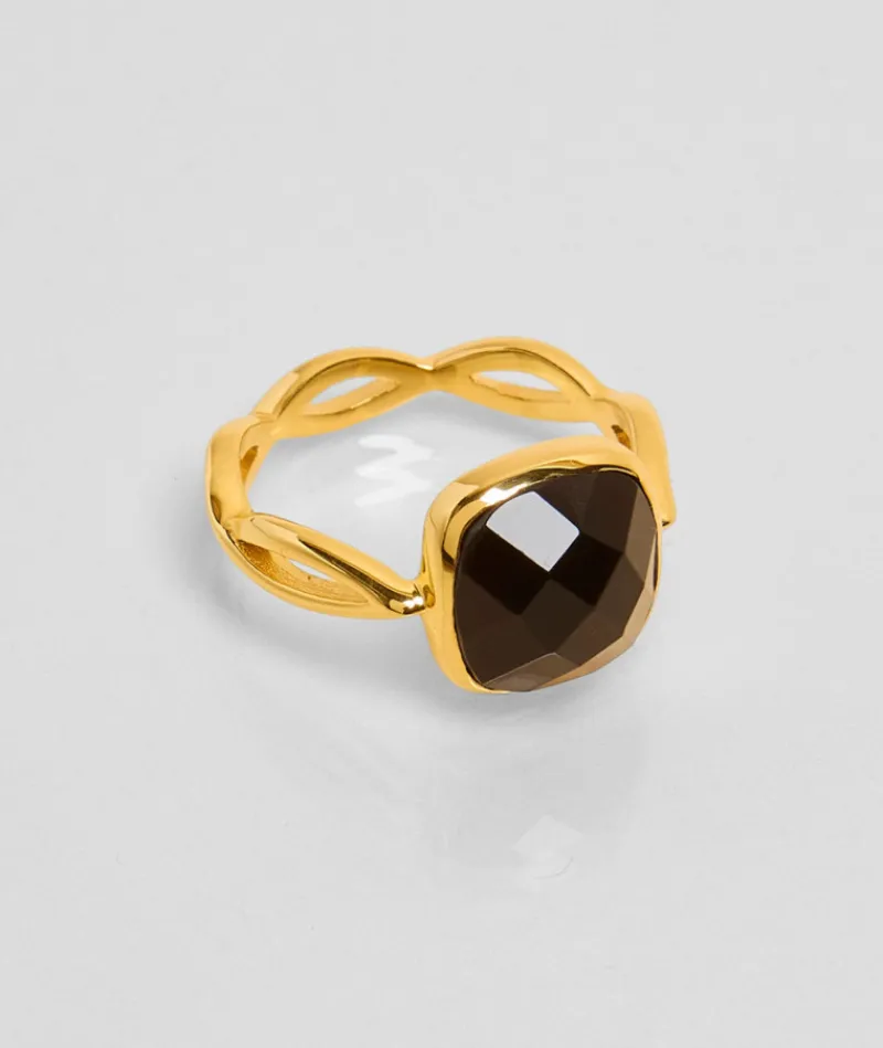 bague_la_tresse_onyx_noir_0.webp Bague La Tresse Onyx Noir^Une A Une Outlet