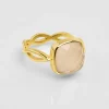 Bague La Tresse Quartz Rose^Une A Une Discount