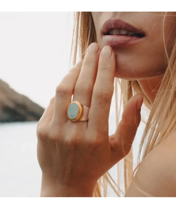 Bague Lima Amazonite^Une A Une Outlet