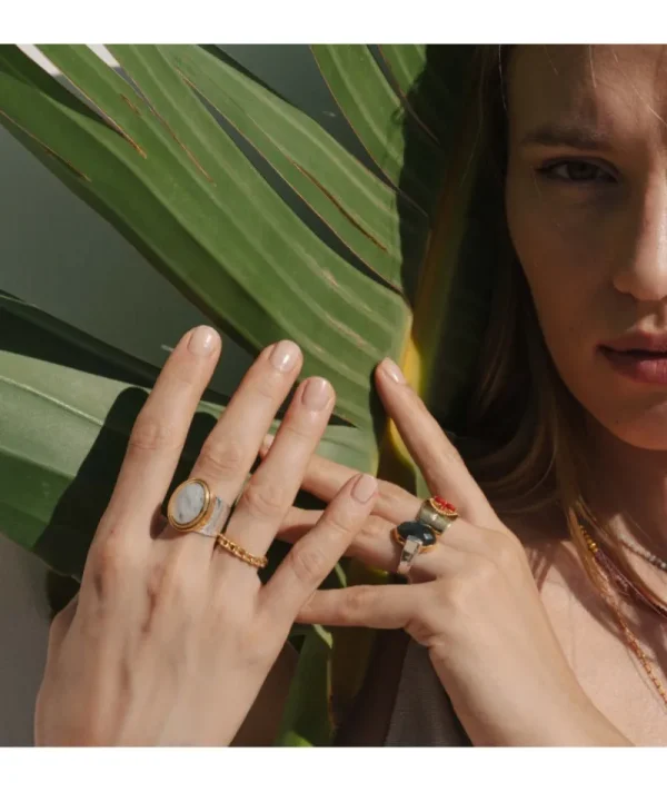 Bague Lima Malachite^Une A Une Fashion