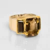 Bague Osiris Quartz Fumé-Onyx^Une A Une Online