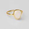 Bague Ovale Pierre De Lune^Une A Une New
