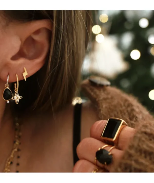 Bague Paradis Onyx Noir^Une A Une Outlet