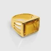 Bague Pondichery Rectangle Citrine^Une A Une Sale
