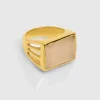 Bague Pondichery Rectangle Quartz Rose^Une A Une Discount