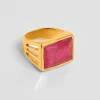 Bague Pondichery Rectangle Rubis^Une A Une New