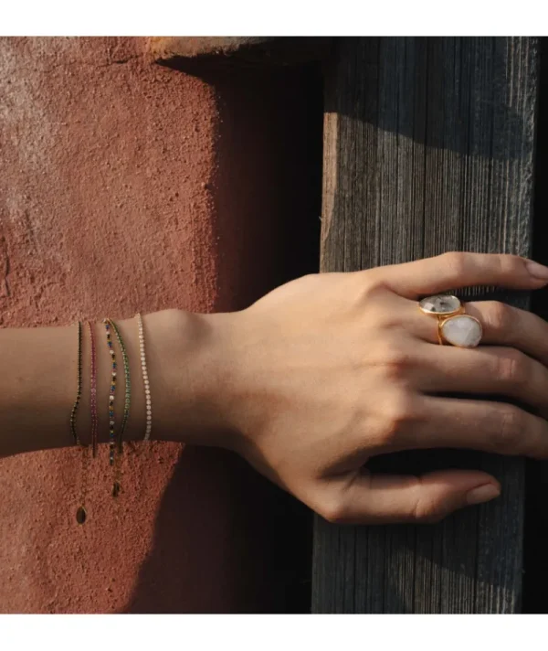 Bague Pondy Pierre De Lune^Une A Une Fashion