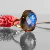 Bague Rectangle Labradorite^Une A Une Hot