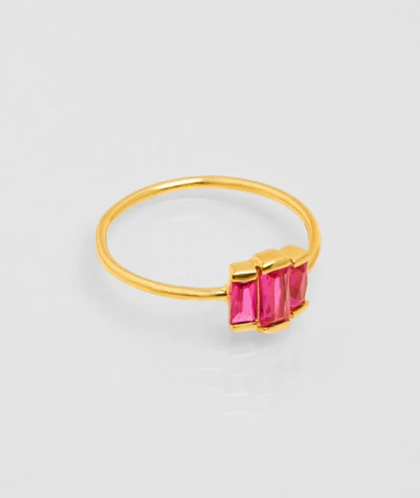 Bague Trois Crystal Fuchsia^Une A Une Online