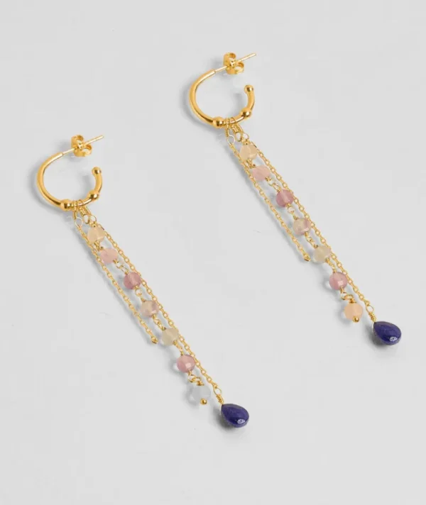 Boucles d'oreilles Alwar Fluorite^Une A Une Sale