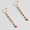 Boucles d'oreilles Alwar Grenat^Une A Une Hot