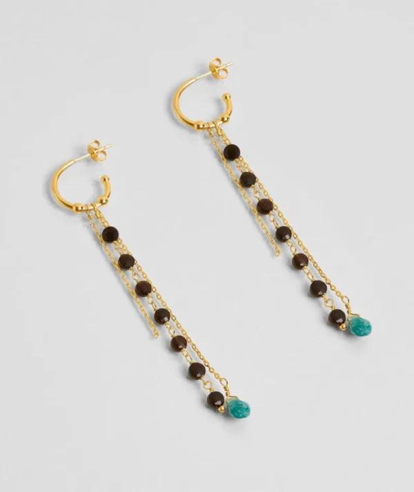Boucles d'oreilles Alwar Onyx Noir^Une A Une Hot