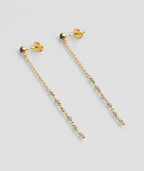 Boucles d’oreilles Asha Améthyste^Une A Une Hot