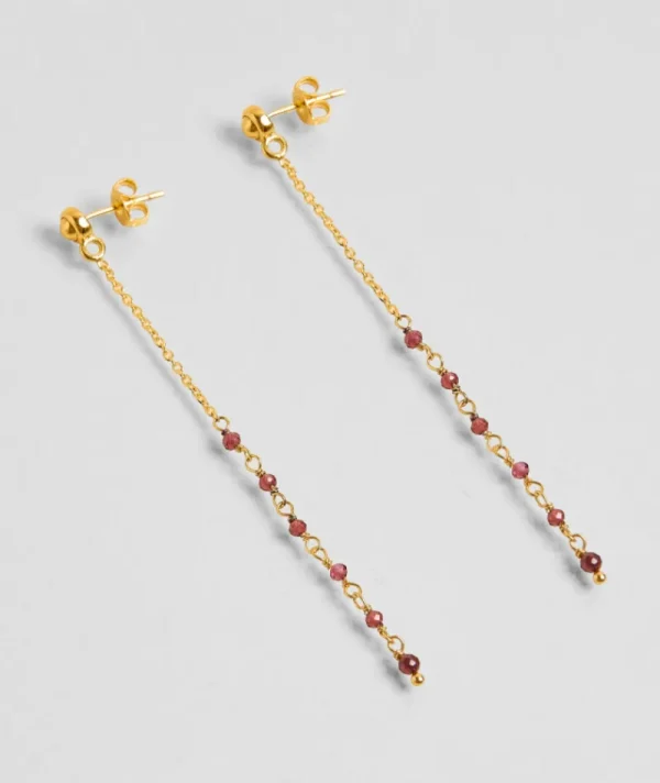 Boucles d'oreilles Asha Bordeaux^Une A Une Best