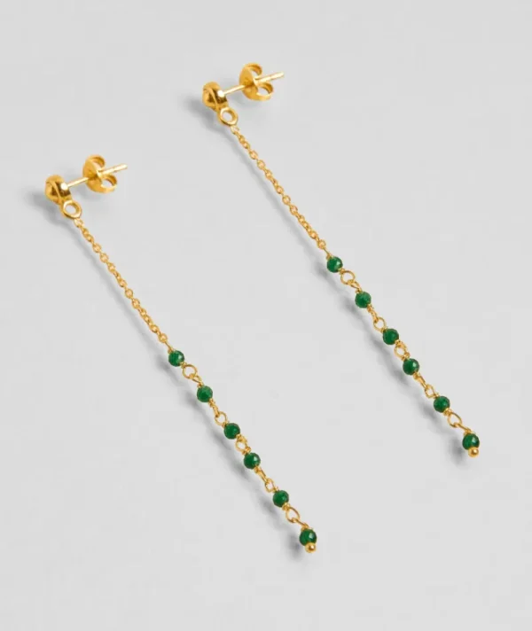 Boucles d'oreilles Asha Emeraude^Une A Une Fashion