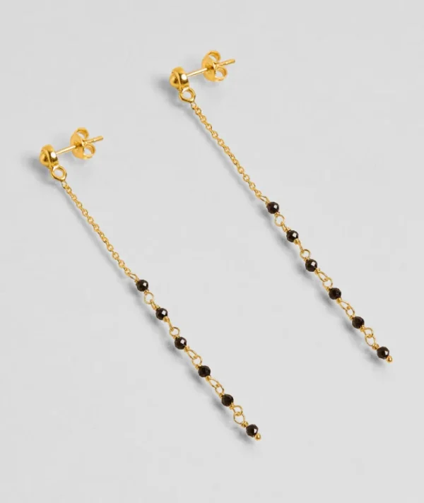 Boucles d'oreilles Asha Onyx Noir^Une A Une Fashion