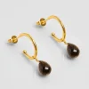 Boucles d'oreilles Goutte Onyx Noir^Une A Une Outlet