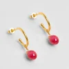 Boucles d'oreilles Goutte Rubis^Une A Une Discount