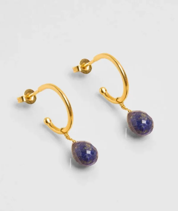 Boucles d'oreilles Goutte Lapis^Une A Une Online