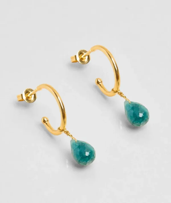 Boucles d'oreilles Goutte Emeraude^Une A Une Hot