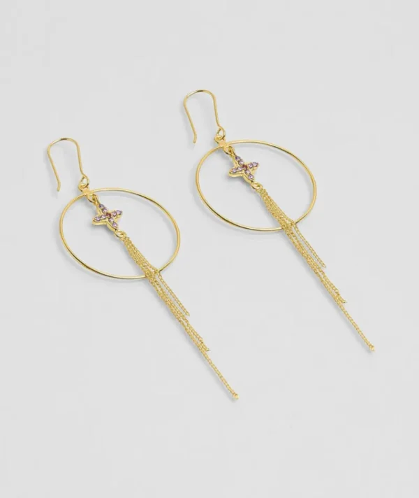 Boucles d’oreilles Inde Flower Améthyste^Une A Une Online