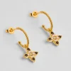 Boucles d'oreilles Inde Flower Noir^Une A Une Outlet