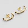 Boucles D'oreilles Las Vegas Noir^Une A Une Sale