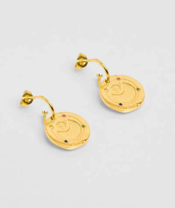 Boucles D'oreilles Moon^Une A Une Hot