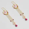 Boucles d'oreilles Multi Goutte Rubis^Une A Une Outlet